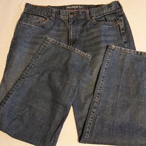 Chaps Straight Leg Mens Jeans Size 38x32 Relaxed Fit 1978 Chaps Denim‎ Dark Wash
